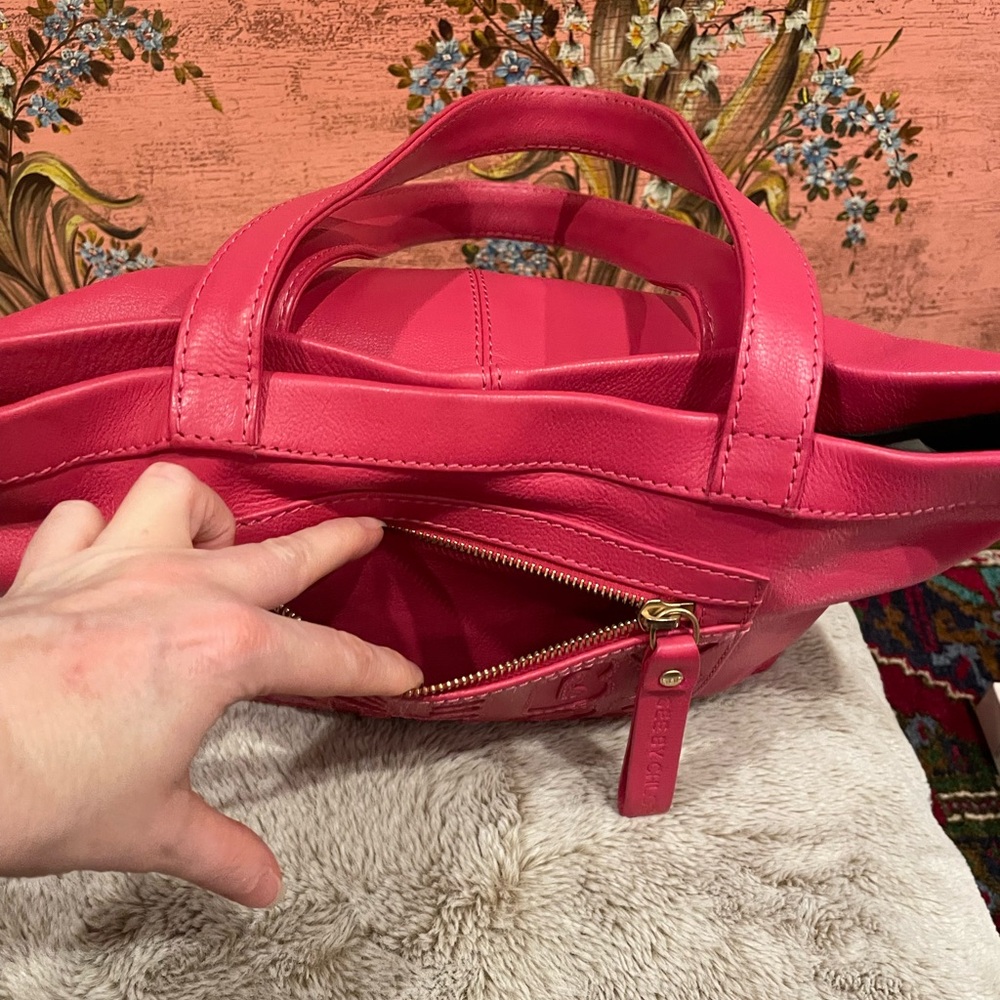 See By Chloé Hot Pink Leather Tote Shoulder Bag - Picture 8 of 13